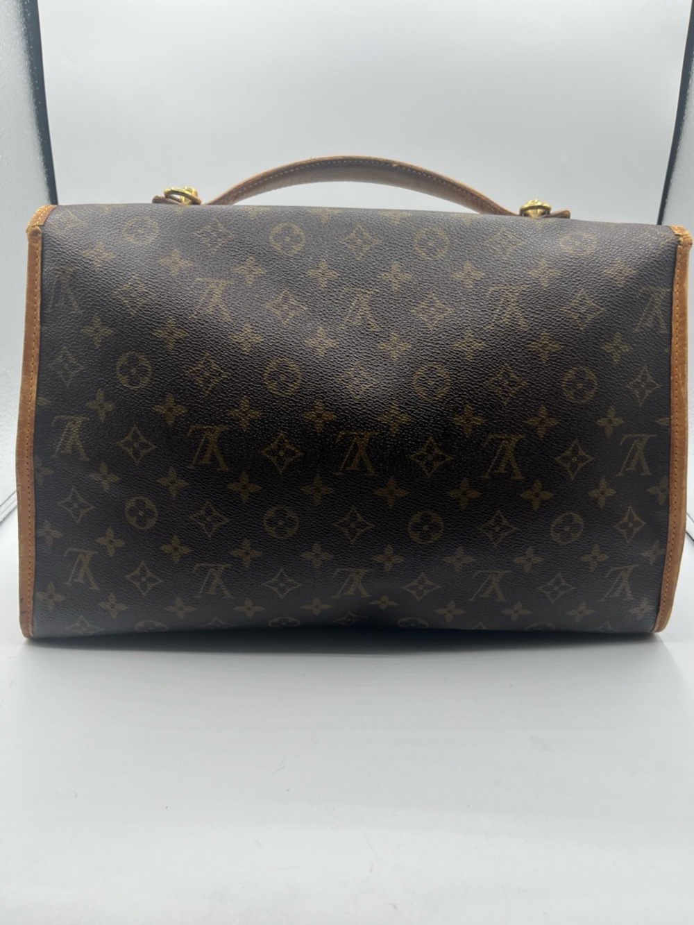 Louis Vuitton Monogram Canvas Top Handle Briefcase in Brown and Tan - Picture 2 of 14